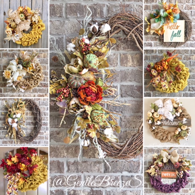 Fall Wreath, Fall Decor, Door Decor, Burlap Wreath, Pumpkin Wreath, 