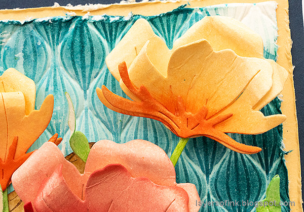 Layers of ink - Floral Envelope Card Tutorial by Anna-Karin Evaldsson.