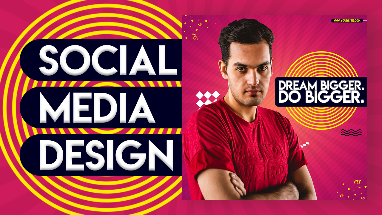 Social Media Banner Design For Advertising In Photoshop