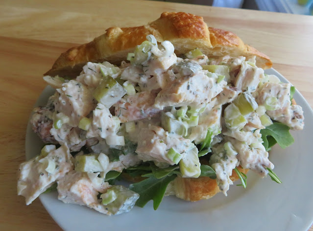 Dill Pickle Chicken Salad Croissants