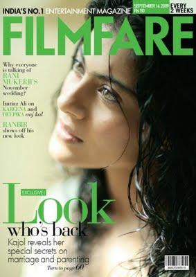 Kajol Sizzles On the Cover of Filmfare Sep’09