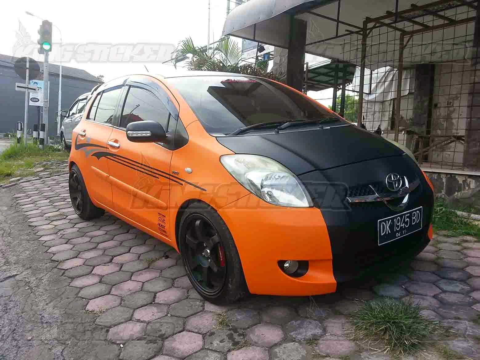 Top Cutting Sticker Mobil Warna Orange Modifikasi Mobil