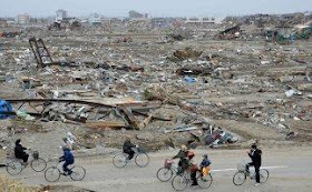 Devastaciones fruto del tsunami que afectó al Japón
