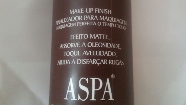 Finalizador para maquiagem Velvet Efeito Matte Aspa Cosméticos