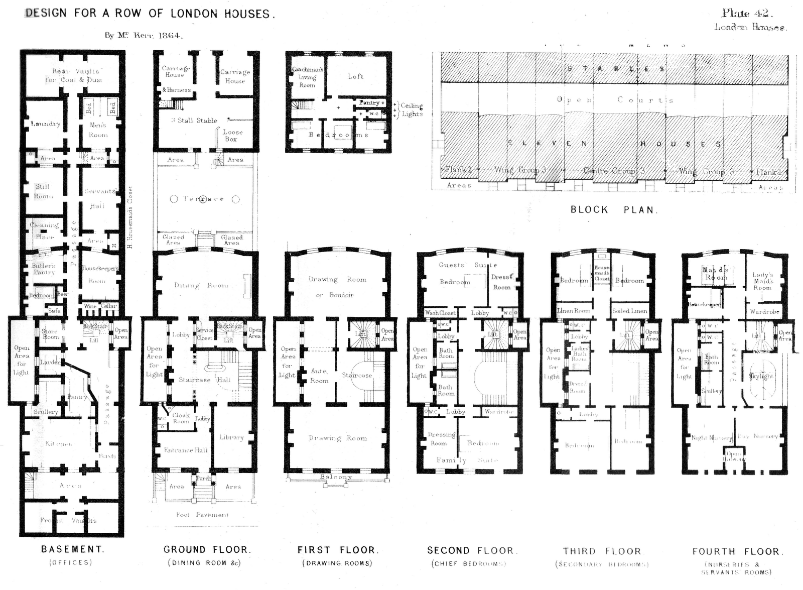 Victorian London Townhouse Floor Plan