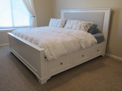 how to build a bed frame with drawers