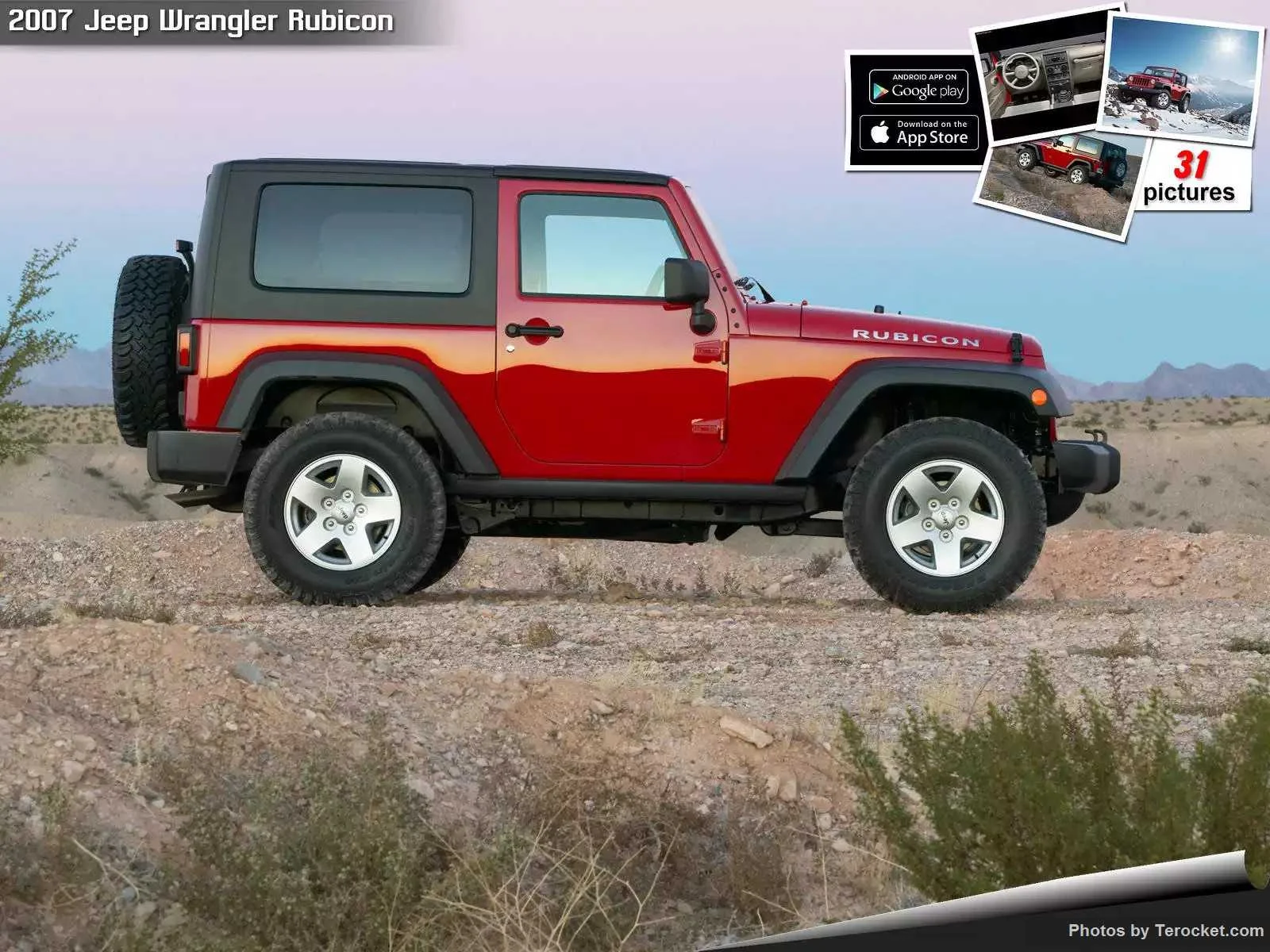 Hình ảnh xe ô tô Jeep Wrangler Rubicon 2007 & nội ngoại thất