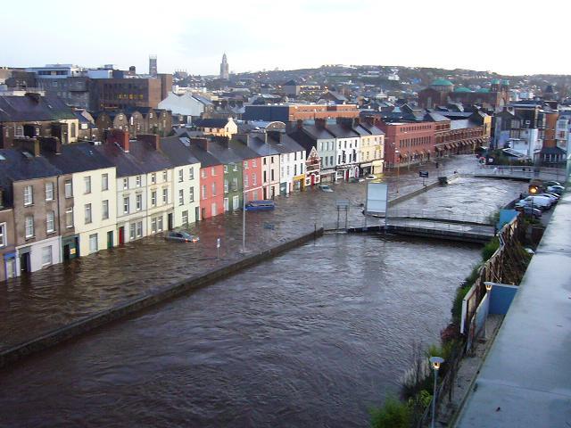 Flooding in central Cork Ireland My friend in Cork sent me some pics this 