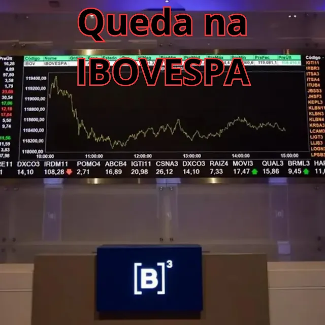 Queda B3: Semana inicia com Ibovespa em baixa e dólar em alta