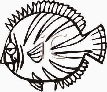 Cartoon Fish Black And White