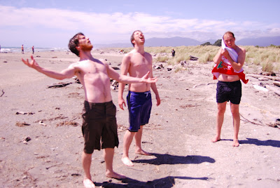 Dan Me and Paul - Haast beach