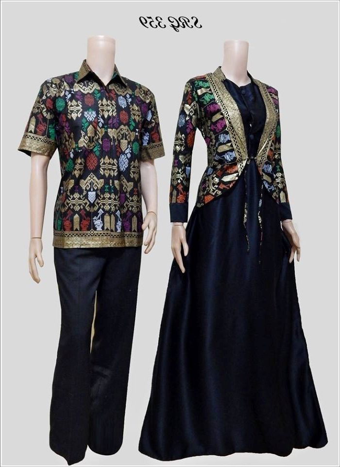  Model Desain Baju Batik Modern Terbaru Model Couple 