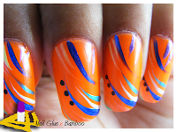 orange nails - snooki hot