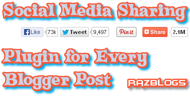 Social Media Sharing blogger