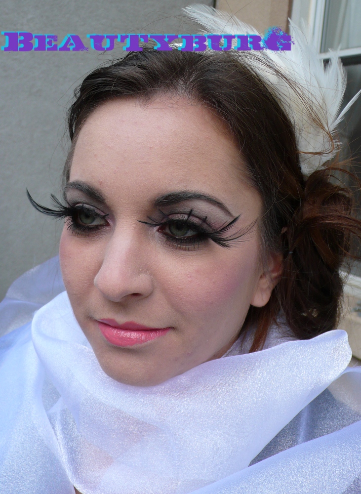 Lashes are from Make Up For Ever. Beautiful White Swan.