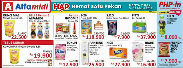 Katalog Promo ALFAMIDI Hemat Satu Pekan Periode 05 - 11 Maret 2018