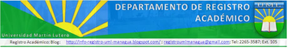 Departamento de Registro Académico - Universidad Martín Lutero