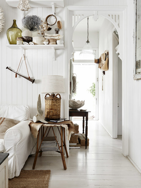 Rustic decor in a cottage by Kara Rosenlund - found on Hello Lovely Studio