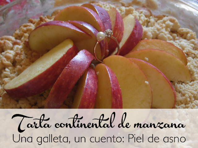 Pastel continental de manzana