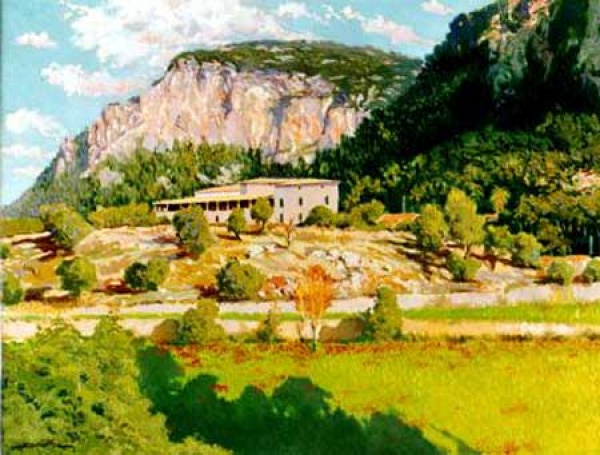 Francisco Gutiérrez Rivera, Valldemossa, Mallorca en Pintura, Mallorca pintada, Paisajes de Mallorca