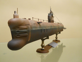 sónar y proa del submarino soviético tipo 33 marca trumpeter