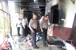 Satu Unit Rumah Milik Pemkab Asahan Dilalap Si Jago Merah.  