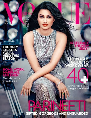 Parineeti Chopra Photos from Vogue India Magazine Cover February 2014 HQ Scans