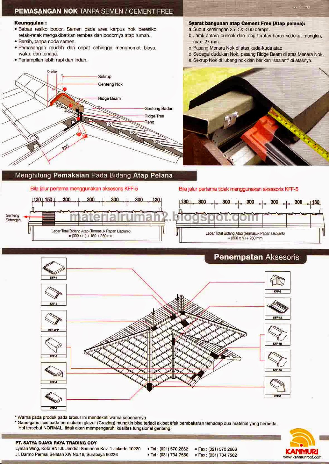 Daftar Harga Genteng  Keramik KANMURI FULL FLAT 2022 