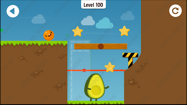 Where's My Avocado? Level 100 Solution, Cheats, Walkthrough, 3 Stars for Android, iPhone, iPad and iPod