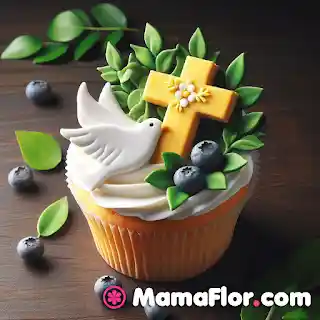 Cupcakes decorado con palomas