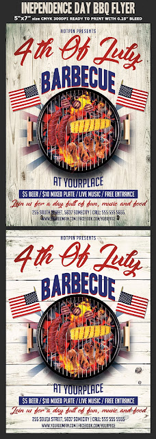  Independence Day BBQ Flyer Template