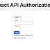 Authentication API Integration with ReactJS