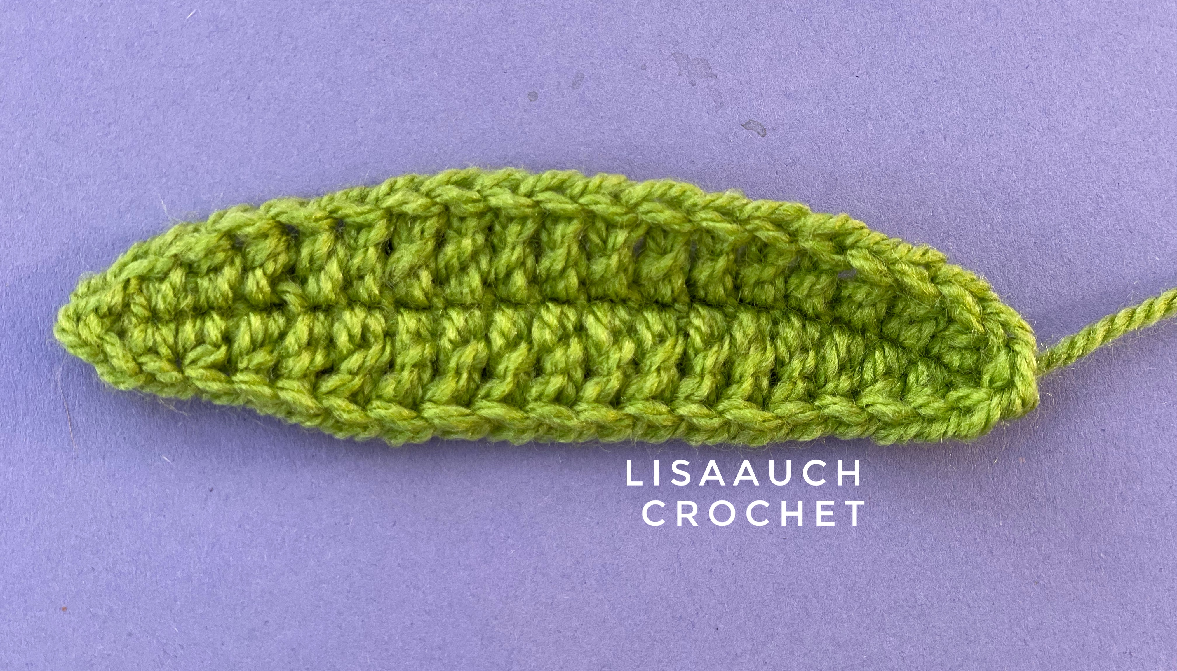 leaf crochet pattern - leaf crochet patterns free- tulip crochet leaf pattern