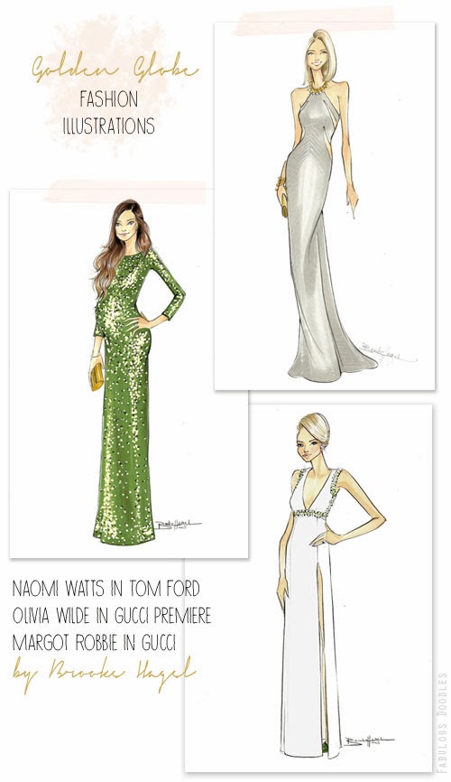 Fashion Illustrations, Lord & Taylor, Evening Gowns, Watercolor - Ruby Lane