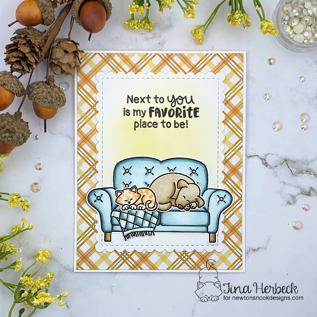 Card by Tina Herbeck | Warm & Cozy Wishes Stamp Set Exclusive Collaboration Stamp Set for Simon Says Stamp by Newton's Nook Designs #newtonsnook #handmade