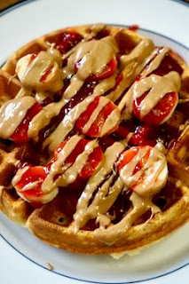 Peanut Butter, Banana and Jelly Waffles: Savory Sweet and Satisfying 