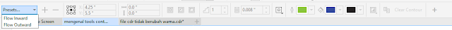 Cara membuat Garis Pinggir Mengelilingi Objek dengan fitur Contour Tool Di CorelDraw 