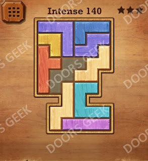 Cheats, Solutions, Walkthrough for Wood Block Puzzle Intense Level 140