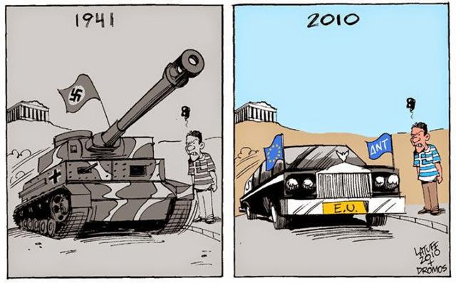 Greece since  2010 , by Carlos Latuff