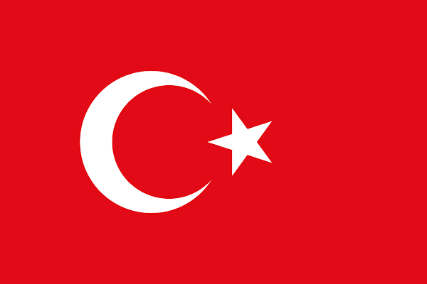 Logo Gambar Bendera Negara Turki PNG JPG ukuran 600 px