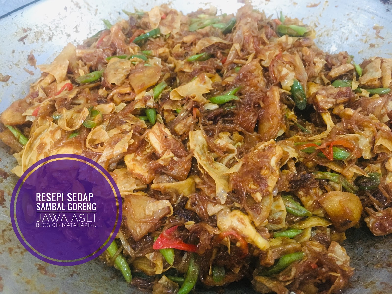 Sambal Goreng Jawa Sebenar Orang Johor Yang Mudah Dan 