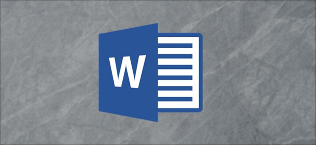 شعار Microsoft Word على خلفية رمادية