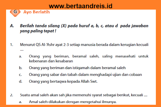 Kunci Jawaban PAI Kelas 8 Halaman 190 - 192 Ayo Berlatih