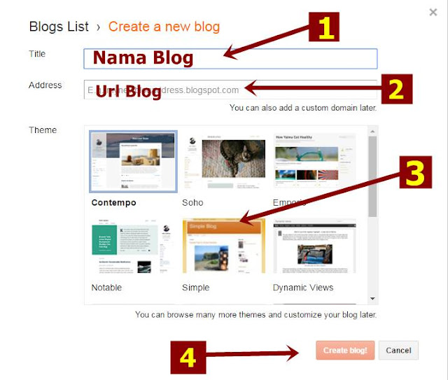 Cara Membuat Blog Baru Gratis - Panduan Untuk Pemula