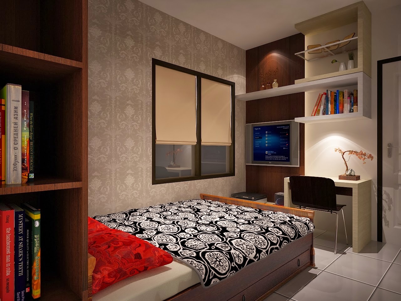 design interior  apartemen type studio sobat