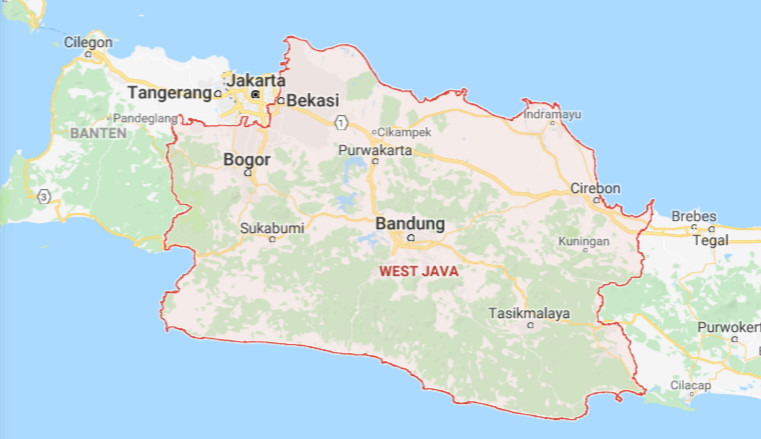  Peta Pulau Jawa Lengkap  dan Jelas