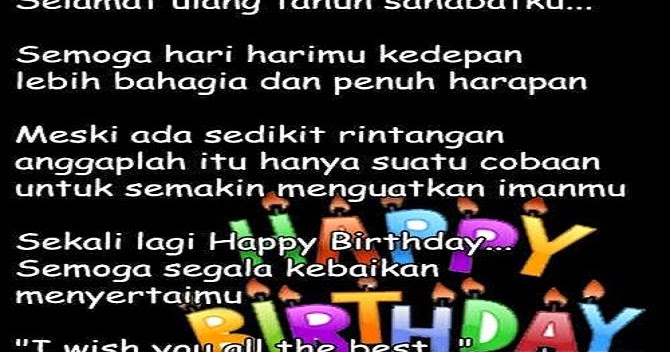 Kata-Kata Selamat Ulang Tahun Untuk Sahabat 2015