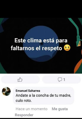 FALTA DE RESPETO Y CLIMA HUMOR DE FACEBOOK