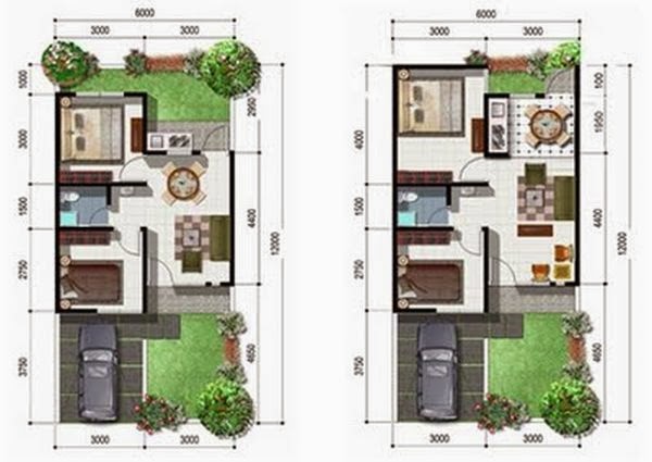 Desain rumah minimalis type 54 7