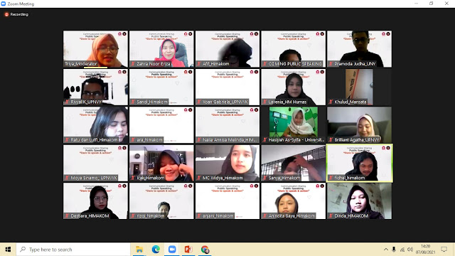 WEBINAR PUBLIC SPEAKING UPN VETERAN YOGYAKARTA